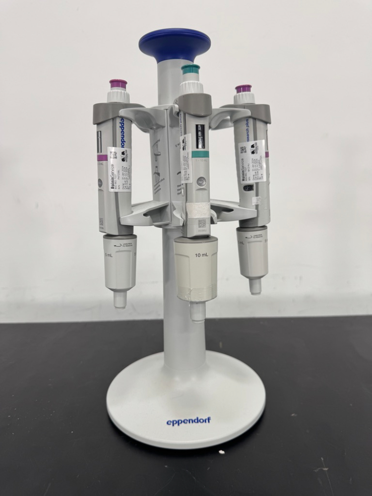 Image of Eppendorf Research Plus Single Channel Pipettes and Stand